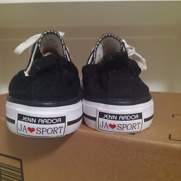 💯🔥JEAN ARDOR CANVAS SNEAKERS- WOMEN'S SIZE 8.5 BLACK🔥🔥NEW IN THE BOX- .... - Picture 8 of 11